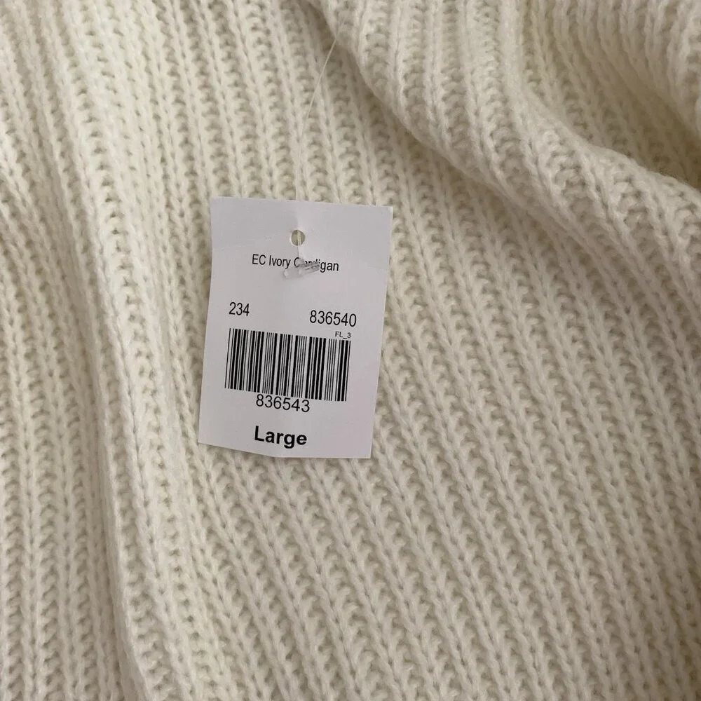 Cozy Cream Hooded Knit & Sherpa Cardigan - Picture 8 of 11